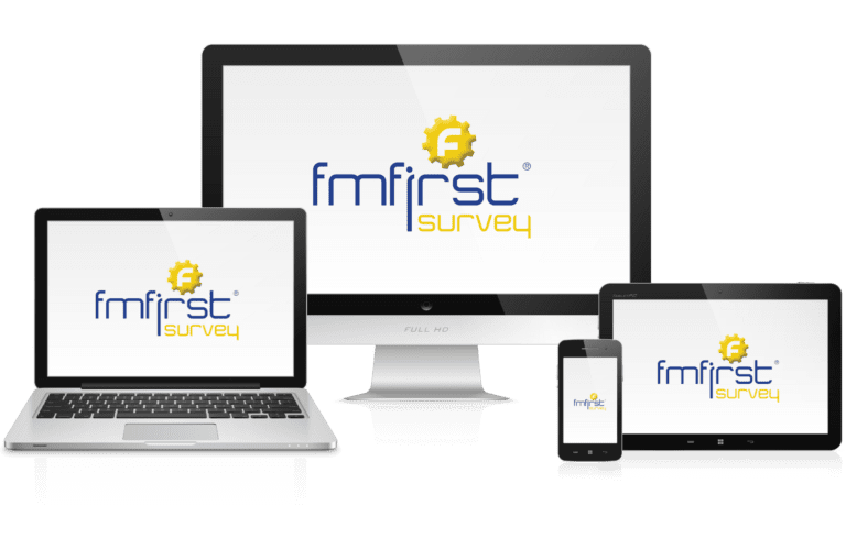 fmfirst Survey logo on different devices